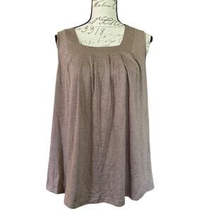 Bloomchic Mocha Brown Swing Tank Top Size 10